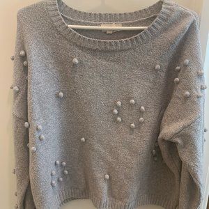 Grey Pom Pom Sweater